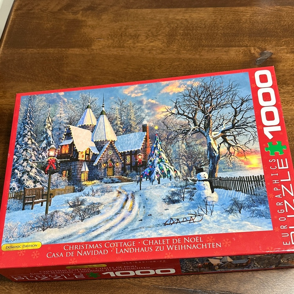 1000 Piece Puzzle Christmas Cottage Eurographics